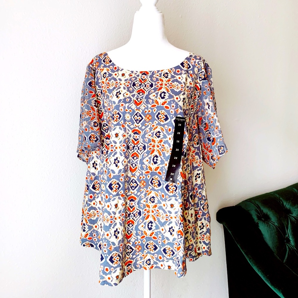Lucky Brand Top NWT Size 2X